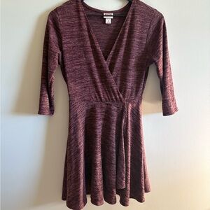 Mossimo Supply Co. Burgundy Wrap Top